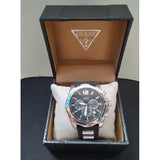  Shop Authentic Guess Intrepid Chronograph Black Dial Two Tone Steel Strap Watch for Men - W0167G1 - Luxxuri
