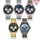  Shop Authentic Guess Odyssey Multifunction Blue Dial Silver Steel Strap Watch For Men - W1107G2 - Luxxuri