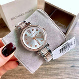  Shop Authentic Michael Kors Sophie Chronograph Silver Dial Two Tone Steel Strap Watch For Women - MK3880 - Luxxuri