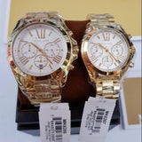  Shop Authentic Michael Kors Lexington Quartz Gold Dial Gold Steel Strap Watch For Women - MK6267 - Luxxuri