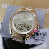  Shop Authentic Michael Kors Bradshaw Quartz Gold Dial Gold Steel Strap Watch For Women - MK6538 - Luxxuri
