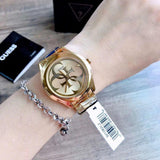  Shop Authentic Guess G-Twist Gold Dial Gold Steel Strap Watch for Women - W1082L2 - Luxxuri