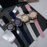  Shop Authentic Guess Zena Analog White Dial White Rubber Strap Watch For Women - W1094L1 - Luxxuri