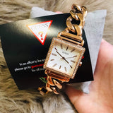  Shop Authentic Guess Vanity Diamonds Silver Dial Gold Steel Strap Watch for Women - W1030L4 - Luxxuri