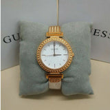  Shop Authentic Guess Monroe Silver Dial Rose Gold Steel Strap Watch For Women - W1152L3 - Luxxuri