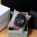  Shop Authentic Guess Legacy Black Dial Red Silicone Strap Watch for Men - W1049G6 - Luxxuri