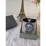  Shop Authentic Guess Odyssey Blue Dial Grey Rubber Strap Watch For Men - W1108G6 - Luxxuri