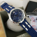  Shop Authentic Guess Oasis Multifunction Blue Dial Two Tone Steel Strap Watch for Men- W0366G2 - Luxxuri