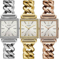  Shop Authentic Guess Vanity Diamonds Silver Dial Gold Steel Strap Watch for Women - W1030L4 - Luxxuri