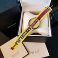  Shop Authentic Gucci G Timeless Quartz Yellow & Purple Dial Yellow & Purple NATO Strap Watch For Men - YA1264069 - Luxxuri