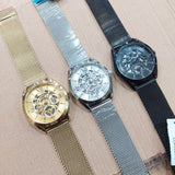  Shop Authentic Guess Tailor Multifunction Gold Dial Gold Mesh Bracelet Watch for Men - GW0368G2 - Luxxuri