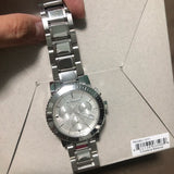  Shop Authentic Burberry City Chronograph White Dial Silver Steel Strap Watch For Women - BU9700 - Luxxuri