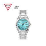  Shop Authentic Guess Connoisseur Turquoise Dial Silver Steel Strap Watch for Men - GW0265G11 - Luxxuri