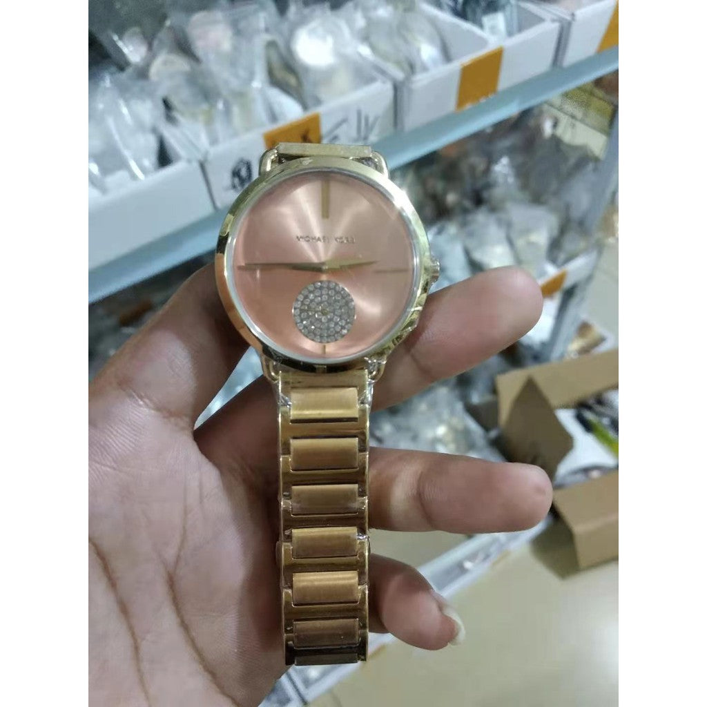  Shop Authentic Michael Kors Portia Rose Gold Dial Two Tone Steel Strap Watch for Women - MK3706 - Luxxuri