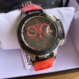  Shop Authentic Tissot T Race Chronograph Black Dial Red Rubber Strap Watch for Men - T048.417.27.057.01 - Luxxuri