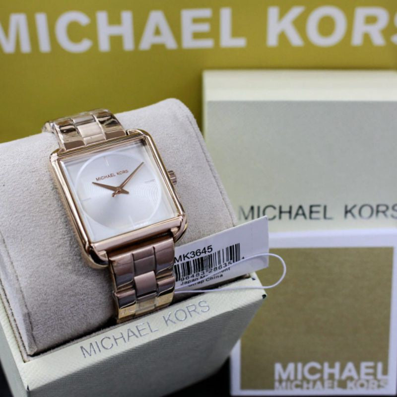  Shop Authentic Michael Kors Lake Quartz White Dial Rose Gold Steel Strap Watch For Women - MK3645 - Luxxuri