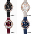  Shop Authentic Swarovski Crystalline Aura Red Dial Red Leather Strap Watch for Women - 5558637 - Luxxuri