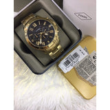  Shop Authentic Fossil Grant Chronograph Black Dial Gold Steel Strap Watch for Men - FS4815 - Luxxuri