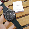  Shop Authentic Emporio Armani Giovanni Chronograph Black Dial Black Rubber Strap Watch For Men - AR11028 - Luxxuri