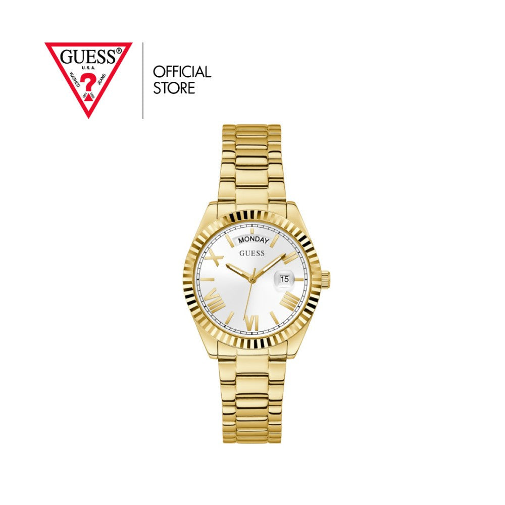  Shop Authentic Guess Luna White Dial Gold Steel Strap Watch for Women - GW0308L2 - Luxxuri