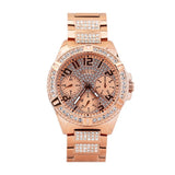  Shop Authentic Guess Frontier Diamonds Rose Gold Dial Rose Gold Steel Strap Watch For Women - W1156L3 - Luxxuri