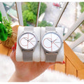  Shop Authentic Calvin Klein Minimal White Dial Silver Mesh Bracelet Watch for Men - K3M51152 - Luxxuri