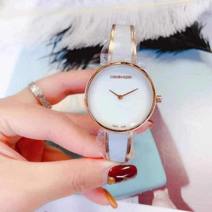  Shop Authentic Calvin Klein Seduce White Dial Two Tone Steel Strap Watch for Women - K4E2N616 - Luxxuri