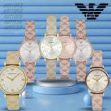  Shop Authentic Emporio Armani Kappa Quartz Rose Gold Dial Pink Leather Strap Watch For Women - AR11010 - Luxxuri