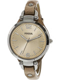 Shop Authentic Fossil Georgia Bone Grey Dial Beige Leather Strap Watch for Women - ES2830 - Luxxuri