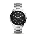  Shop Authentic Fossil Neutra Chronograph Black Dial Silver Steel Strap Watch for Men - FS5384 - Luxxuri