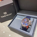  Shop Authentic Tag Heuer Carrera Chronograph Blue Dial Blue Leather Strap Watch for Men - CBN201D.FC6543 - Luxxuri