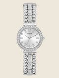  Shop Authentic Guess Gala Diamonds Silver Dial Silver Steel Strap Watch for Women - GW0401L1 - Luxxuri