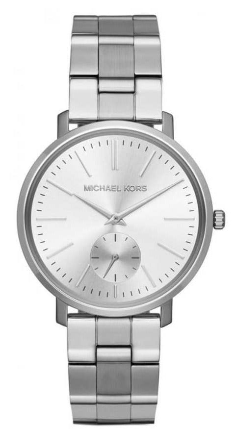  Shop Authentic Michael Kors Jaryn Quartz Silver Dial Silver Steel Strap Watch For Women - MK3499 - Luxxuri