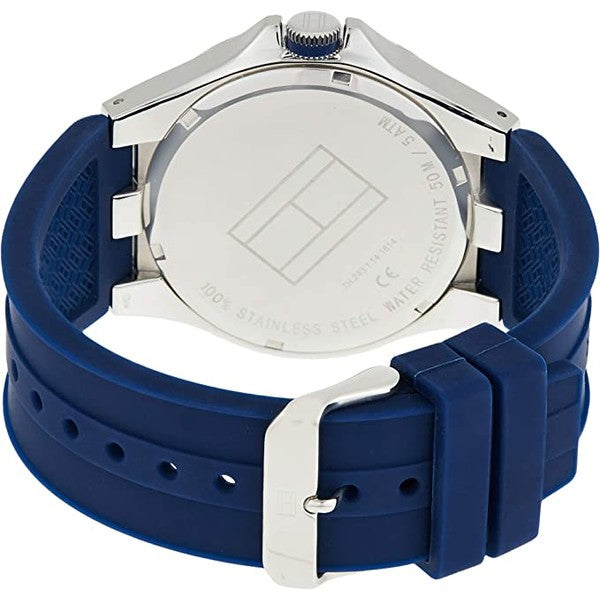 Shop Authentic Tommy Hilfiger Drew Black Dial Black Rubber Strap Watch for Men - 1791062 - Luxxuri
