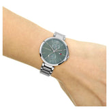  Shop Authentic Tommy Hilfiger Angela Blue Dial Silver Steel Strap Watch for Women - 1782126 - Luxxuri