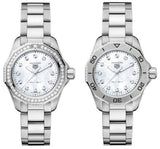  Shop Authentic Tag Heuer Aquaracer Professional 200 Quartz Diamond Mother of Pearl Dial Silver Steel Strap Watch for Women - WBP1417.BA0622 - Luxxuri