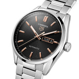  Shop Authentic Tag Heuer Carrera Day Date Black Dial Silver Steel Strap Watch for Men - WBN2013.BA0640 - Luxxuri