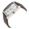  Shop Authentic Calvin Klein Window Silver Dial Brown Leather Strap Watch for Women - K2M23126 - Luxxuri