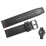  Shop Authentic Tommy Hilfiger Trent Multifunction Black Dial Black Leather Strap Watch for Men - 1791136 - Luxxuri