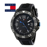  Shop Authentic Tommy Hilfiger Sport Multifunction Black Dial Black Rubber Strap Watch for Men - 1790983 - Luxxuri