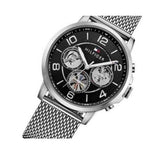  Shop Authentic Tommy Hilfiger Chronograph Black Dial Silver Mesh Bracelet Watch for Men - 1791292 - Luxxuri