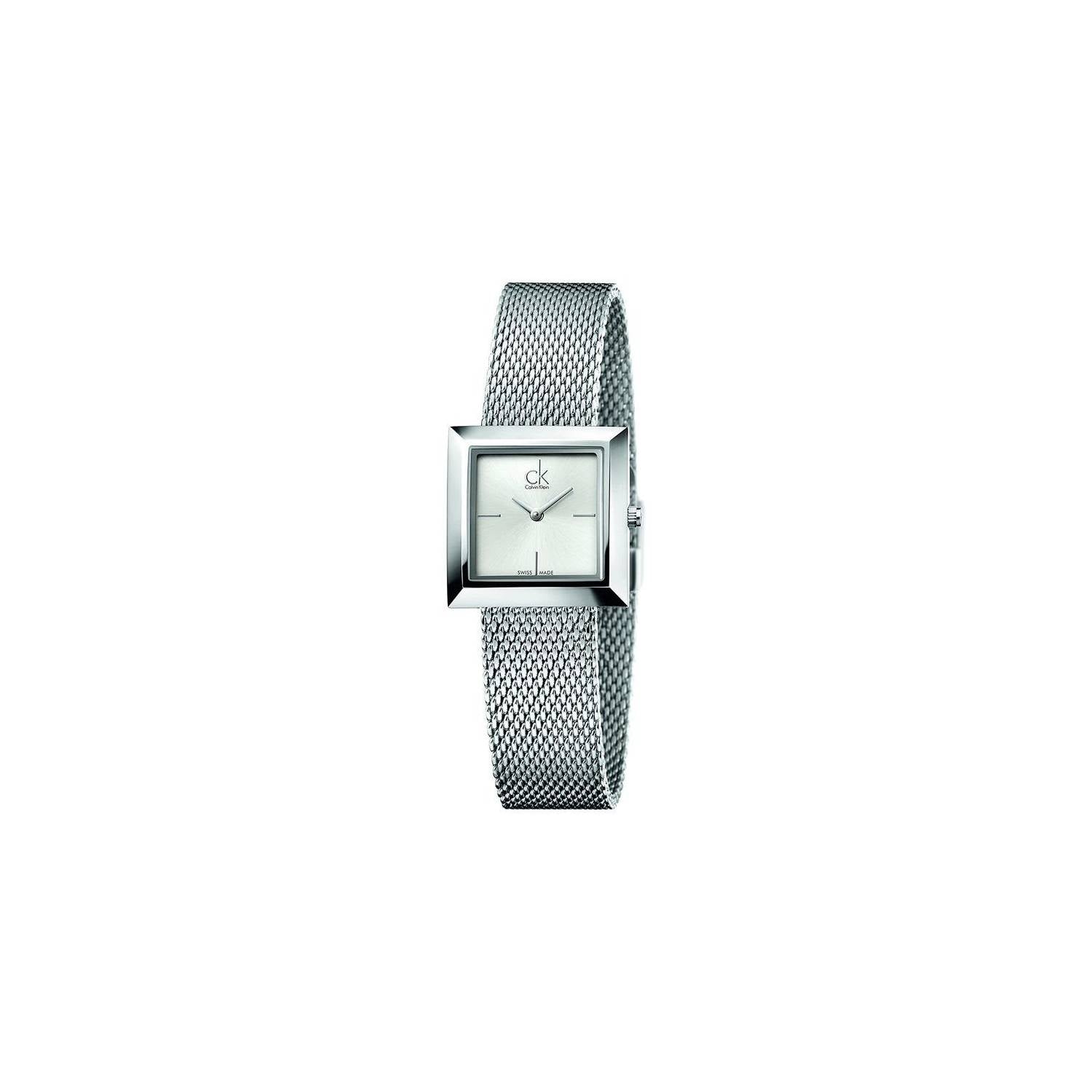  Shop Authentic Calvin Klein Mark Silver Dial Silver Mesh Bracelet Watch for Women - K3R23126 - Luxxuri
