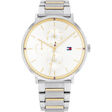  Shop Authentic Tommy Hilfiger Blake Silver Dial Two Tone Steel Strap Watch for Women - 1781908 - Luxxuri