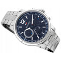  Shop Authentic Tommy Hilfiger London Chronograph Quartz Blue Dial Silver Steel Strap Watch for Men - 1791534 - Luxxuri