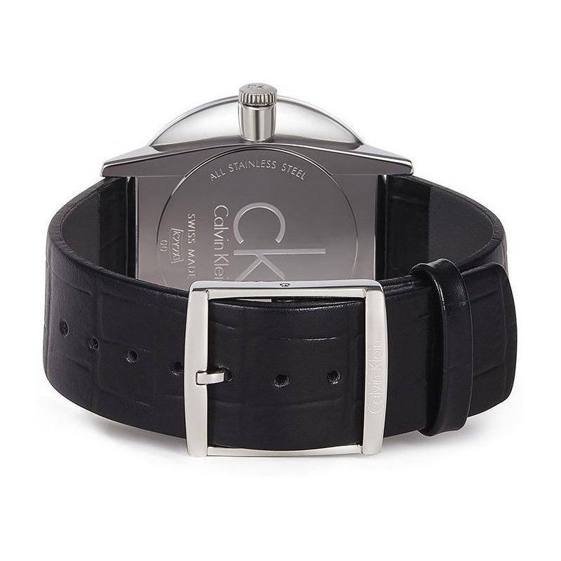  Shop Authentic Calvin Klein Boost Black Dial Black Leather Strap Watch for Men - K7Y214CZ - Luxxuri