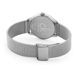  Shop Authentic Calvin Klein Minimal Grey Dial Silver Mesh Bracelet Watch for Women - K3M53154 - Luxxuri
