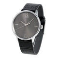  Shop Authentic Calvin Klein Grey Dial Black Leather Strap Watch for Women - K2Y2Y1CU - Luxxuri