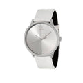  Shop Authentic Calvin Klein Accent Silver Dial White Leather Strap Watch for Women - K2Y211K6 - Luxxuri