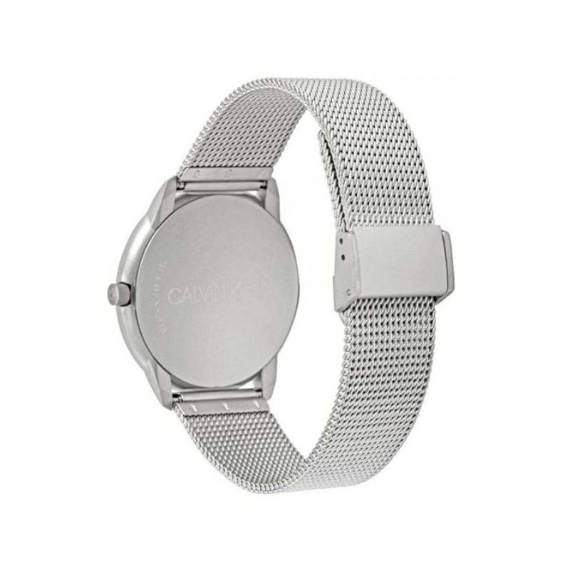 Shop Authentic Calvin Klein Minimal White Dial Silver Mesh Bracelet Watch for Men - K3M5115X - Luxxuri