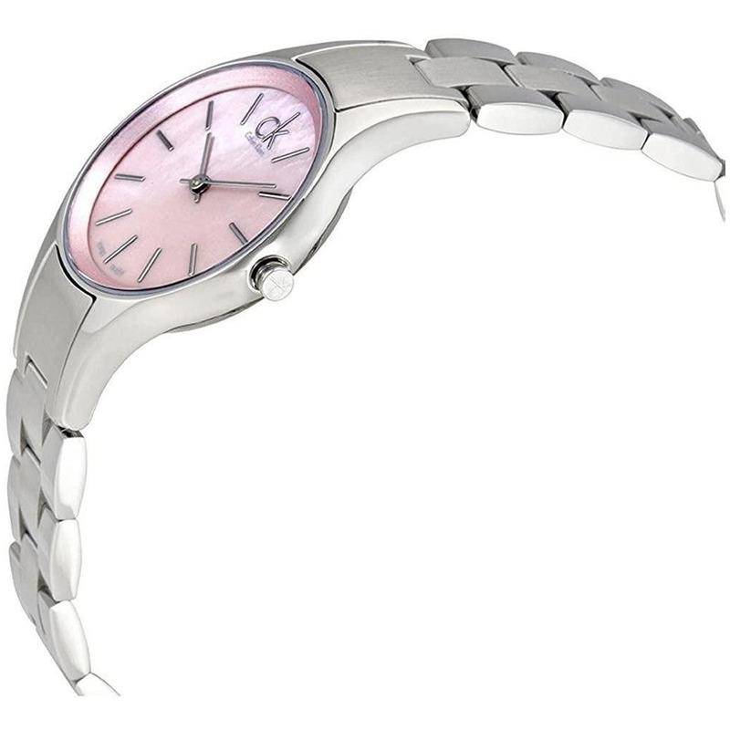  Shop Authentic Calvin Klein Simplicity Pink Dial Silver Steel Strap Watch for Women - K432314E - Luxxuri
